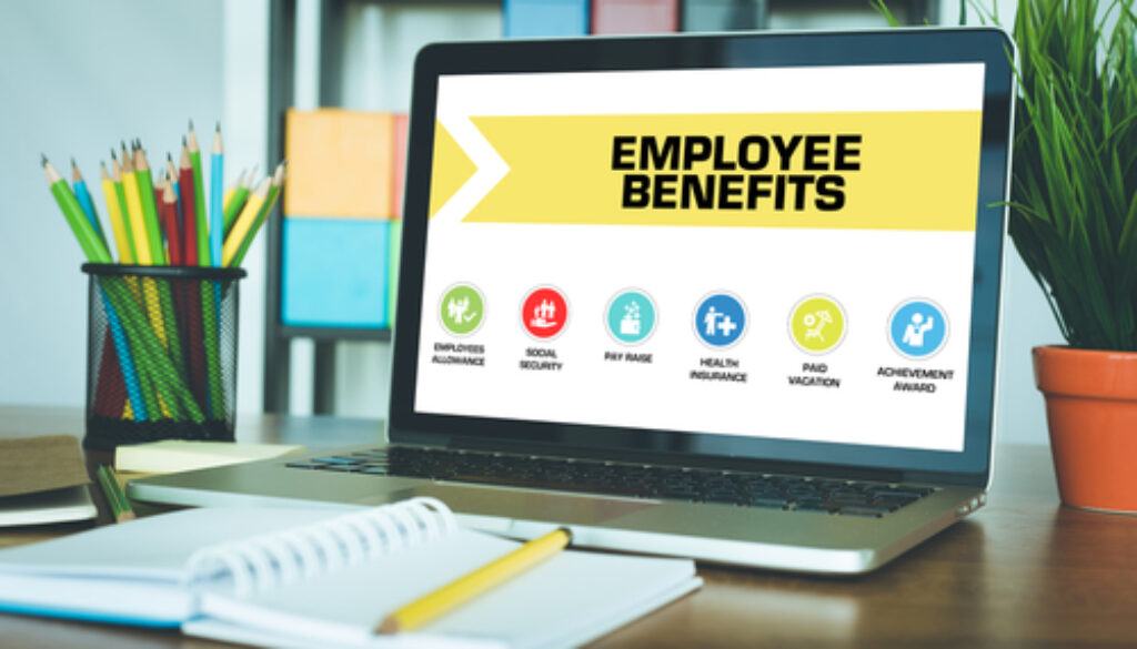 Employee,Benefits,Concept,On,Laptop,Screen